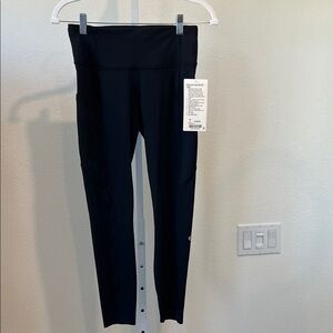 Lululemon Athletica Black Fast and Free HR 25" Tights